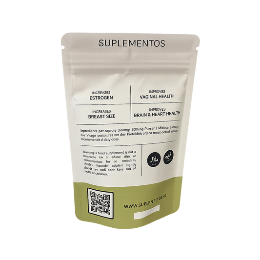 Straight away Witte Kwao Krua Supplementen Capsules verpakking met Informatie