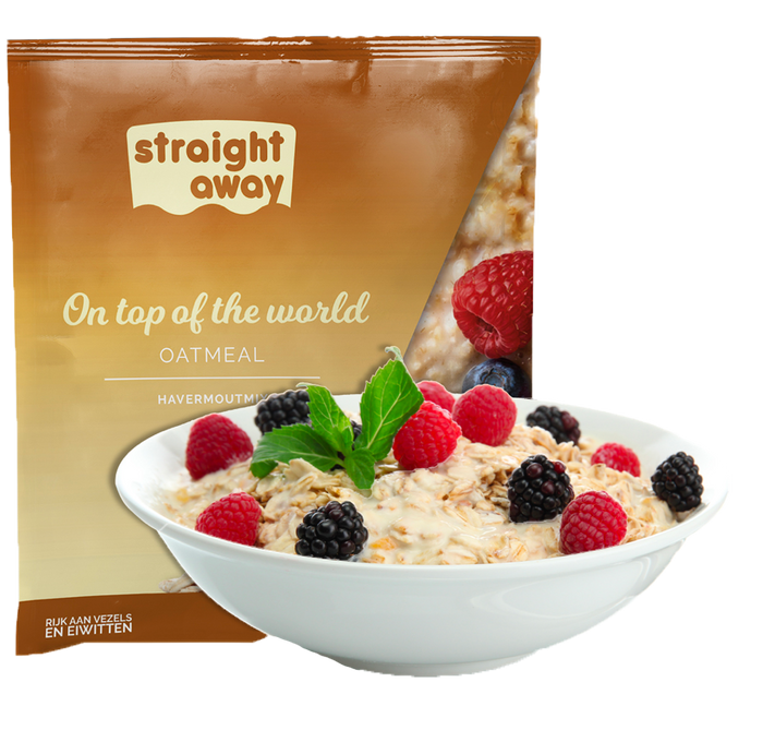 Straight away oatmeal meal replacement with fruit