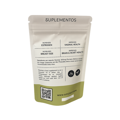 Straight away Witte Kwao Krua Supplementen Capsules verpakking met Informatie