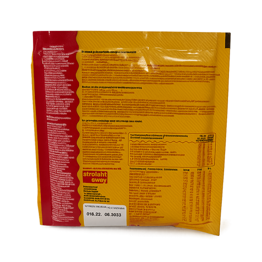 Straight away maaltijdvervanger shake perzik achterkant met ingredienten