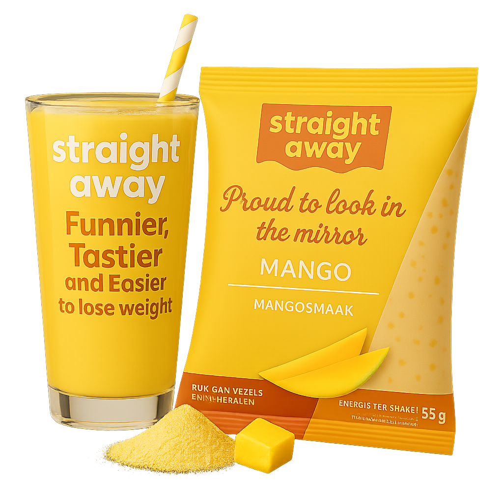Straight away maaltijdvervangende dieet shake mango 
