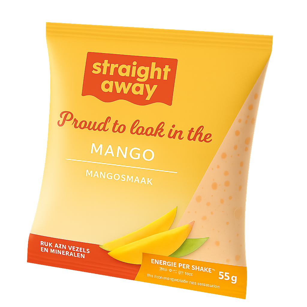 Straight away maaltijdvervangende dieet shake mango voorkant