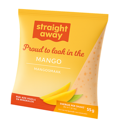Straight away meal replacement diet shake mango front
