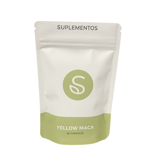 Straight away Yellow Maca suplementos verpakking