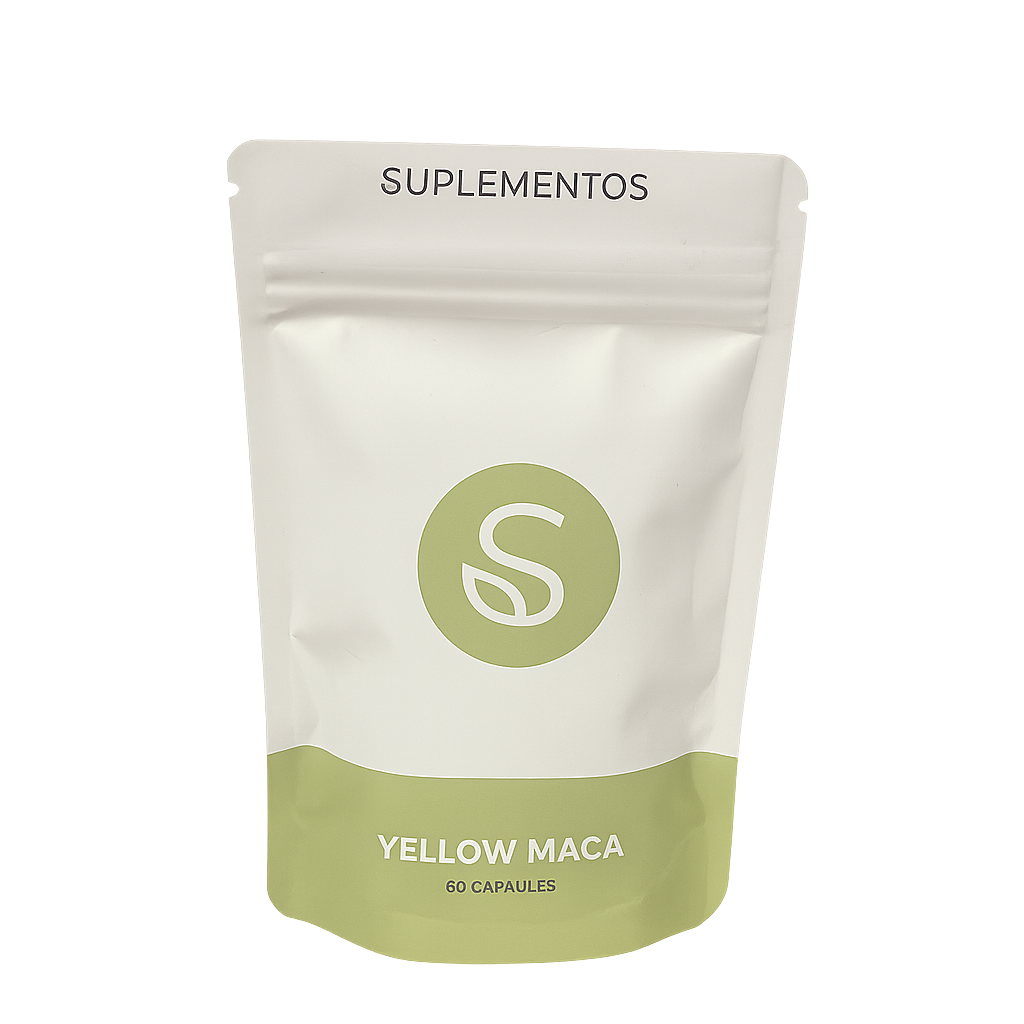 Straight away Yellow Maca suplementos verpakking