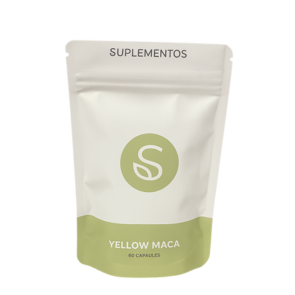 Straight away Yellow Maca suplementos verpakking