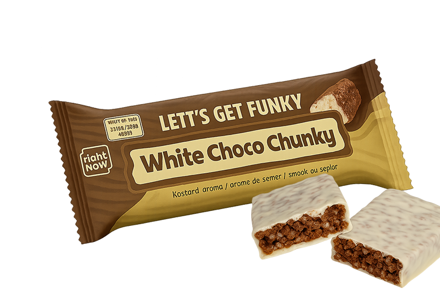 direct maaltijdvervangende dieetreep wit Choco Chunky totaal