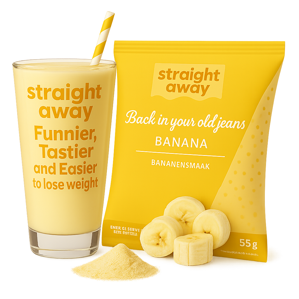 straight away meal replacement diet shake banana