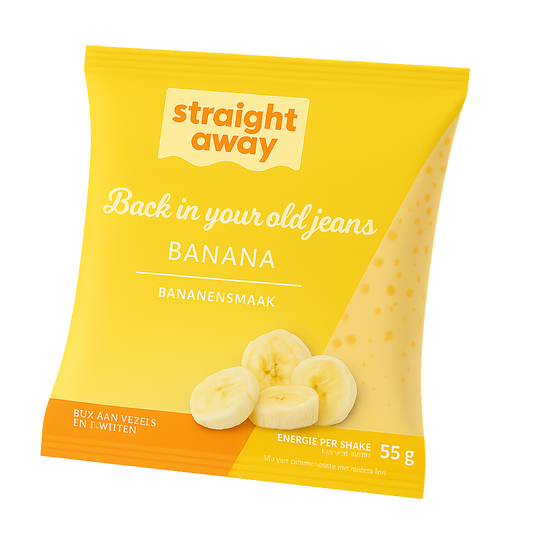 direct maaltijdvervangende dieet shake banaan voorzijde