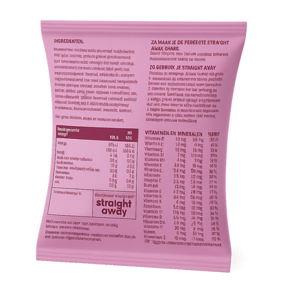 straight away meal replacement diet shake forest fruit back