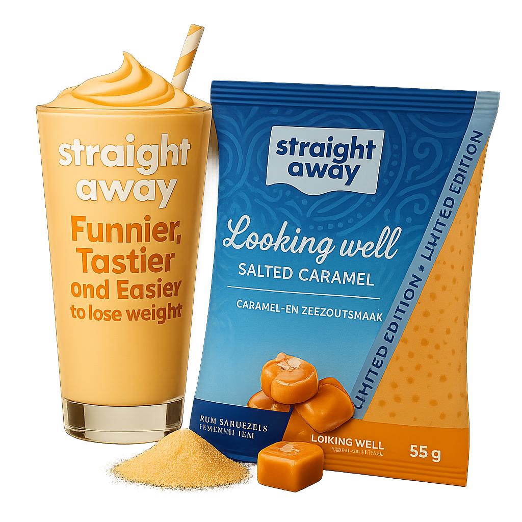 straight away meal replacement diet shake salted caramel