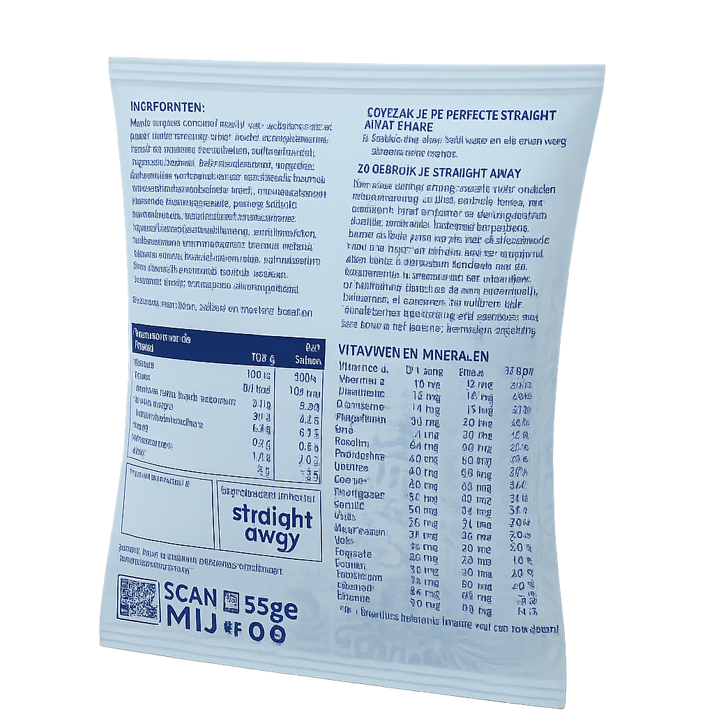 straight away meal replacement diet shake salted caramel back
