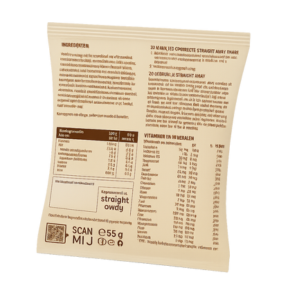 straight away meal replacement diet shake vanilla back