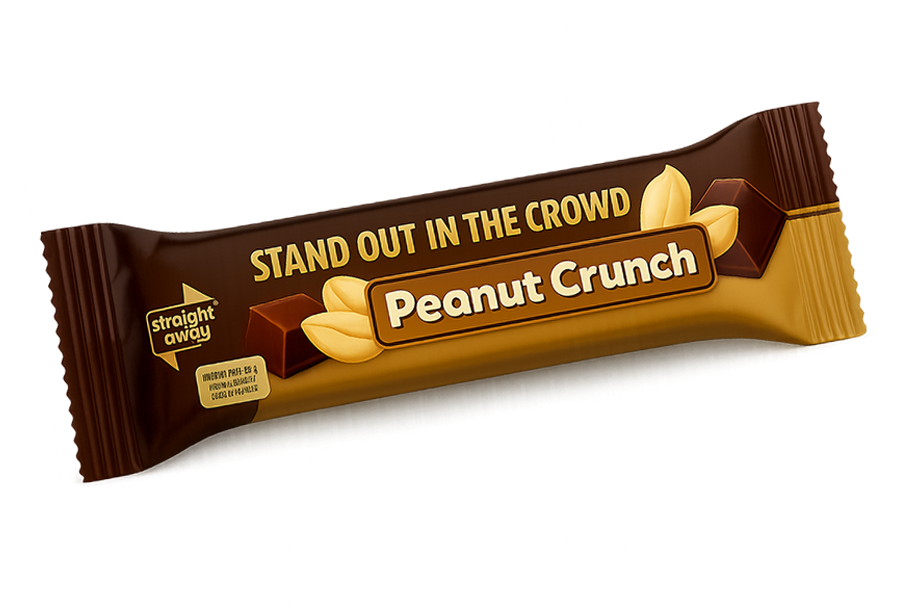 straight away meal replacement diet bar peanut crunch front