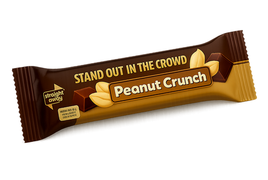 straight away maaltijdvervangende dieetreep peanut crunch voorzijde