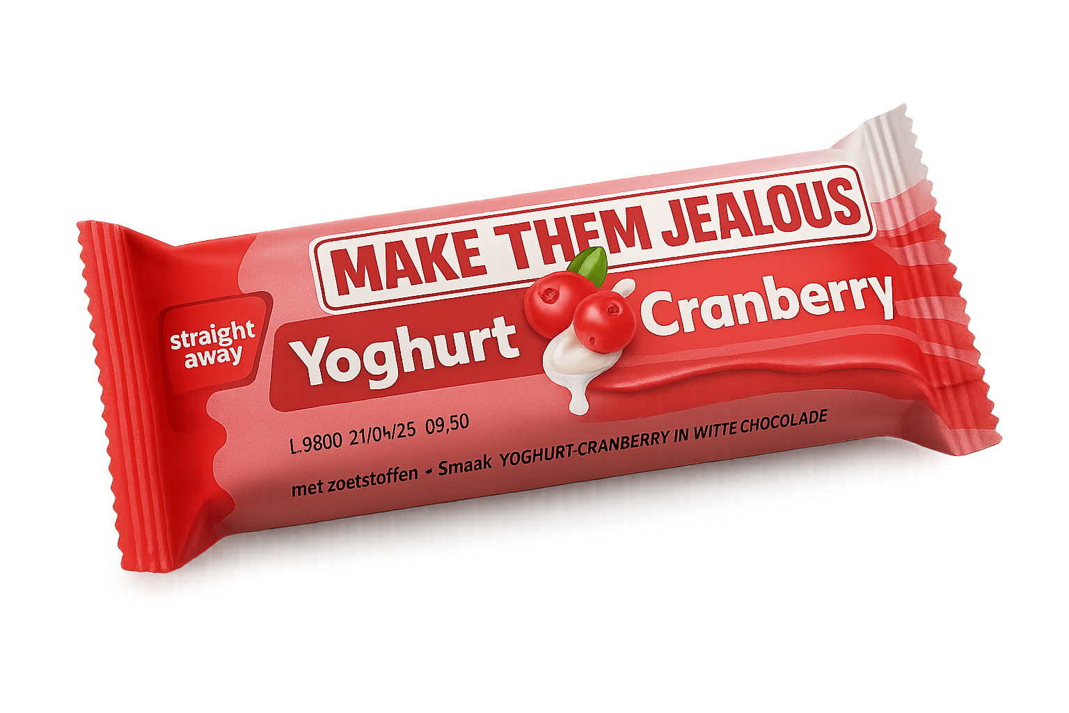 straight away maaltijdvervangende dieetreep yoghurt cranberry voorkant