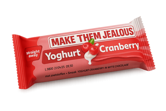 straight away maaltijdvervangende dieetreep yoghurt cranberry voorkant
