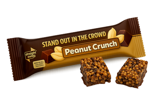 straight away meal replacement diet bar peanut crunch total
